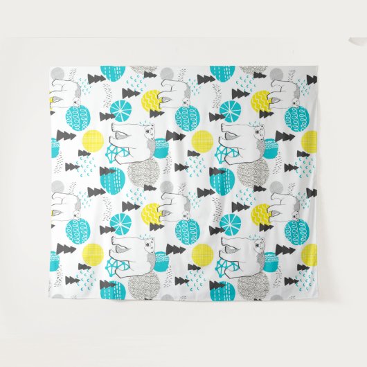 Eisbär Wandteppich (Vorderseite (Horizontal))