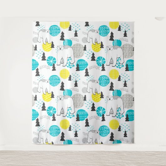 Eisbär Wandteppich (Vorderseite)