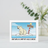 Eisbär Weihnachten (Stehend Vorderseite)