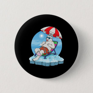 Eisbär-Weihnachten im Juli Winterferien Klima Button