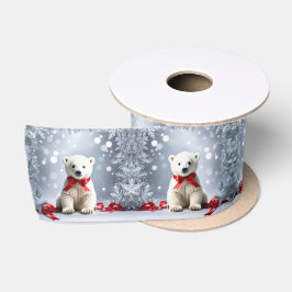 Eisbär-Weihnachten-Satinband Satinband