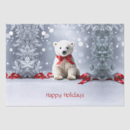 Eisbär-Weihnachts-Feiertags-Tissue-Papier Seidenpapier