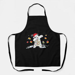 Eisbär Weihnachtsbeleuchtung Bärenliebhaber Schürze