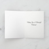 Eisbär-Weihnachtskarte Feiertagskarte (Innenseite)