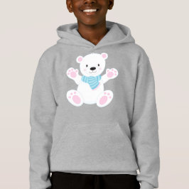 Eisbär, Weißbär, Niedlicher Bär, Bär mit Karpfen Hoodie