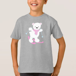Eisbär, Weißer Bär, Niedlicher Bär, Skibär T-Shirt