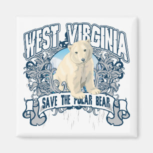 Eisbär West Virginia Magnet
