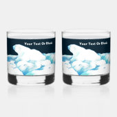 Eisbär Whiskyglas (Vorderseite)