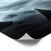 Eisbär, Winter und Stadt | AI Art Poster (Ecke)