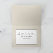 Eisbär zum Geburtstag in Schneeflocken Karte (Innenseite)