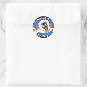 Eisbären-Artikel Runder Aufkleber (Tasche)