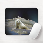 Eisbären auf Eis und Aurora Mousepad (Mit Mouse)