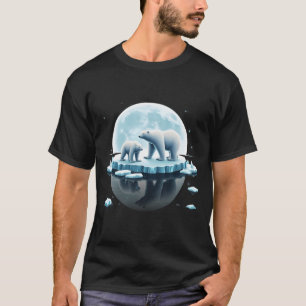 Eisbären auf Eis Wildtier Zoo Tierpfleger N T-Shirt