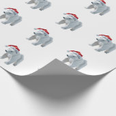 Eisbären aus Origami Geschenkpapier (Ecke)