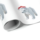 Eisbären aus Origami Geschenkpapier (Rolleneckpunkt)