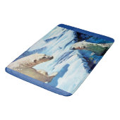 Eisbären Badematte (Schrägansicht)