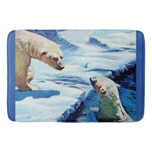 Eisbären Badematte (Vorderseite)