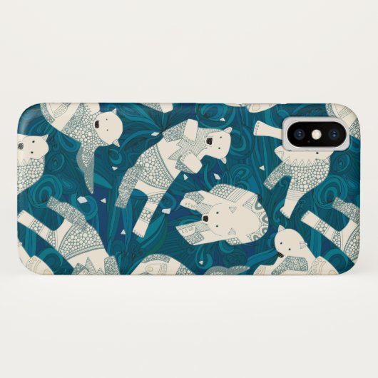 Eisbären Case-Mate iPhone Hülle (Rückseite (Horizontal))