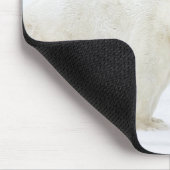 Eisbären, die nach 2 Jahren auf Schnee stehend sin Mousepad (Ecke)