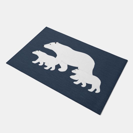 Eisbären Doormat Fußmatte (Schrägansicht)