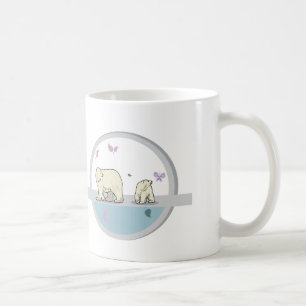 Eisbären - Eltern und Kind Kaffeetasse
