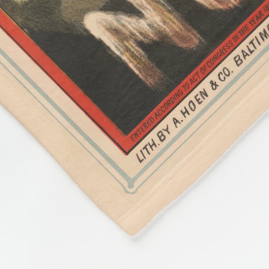 Eisbären erfreuen sich an Tasse von Lagerbier Fleecedecke (Ecke)