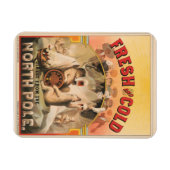 Eisbären erfreuen sich an Tasse von Lagerbier Magnet (Horizontal)