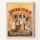 Eisbären erfreuen sich an Tasse von Lagerbier Notizblock (Rückseite)