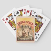 Eisbären erfreuen sich an Tasse von Lagerbier Spielkarten (Rückseite)