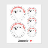 Eisbären gegen Trump Aufkleber (Blatt)