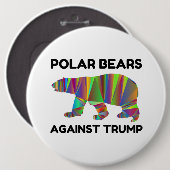Eisbären gegen Trump Button (Vorne & Hinten)