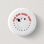 Eisbären gegen Trump Button (Vorderseite)
