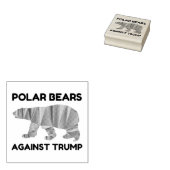 Eisbären gegen Trump Gummistempel (Stempel)