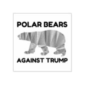 Eisbären gegen Trump Gummistempel (Prägung)