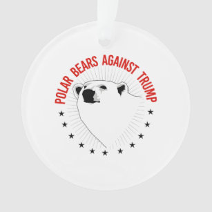 Eisbären gegen Trump Ornament