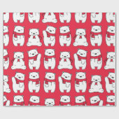 Eisbären Geschenkpapier (Flach)