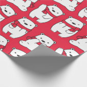 Eisbären Geschenkpapier (Ecke)