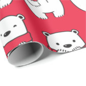 Eisbären Geschenkpapier (Rolleneckpunkt)