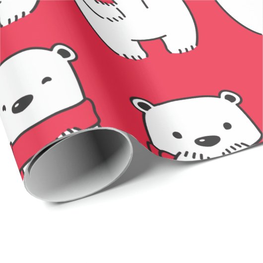 Eisbären Geschenkpapier (Rolleneckpunkt)