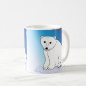 Eisbären Kaffeetasse (VorderseiteRechts)