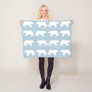 Eisbären Kleine Fleece-Decke Fleecedecke