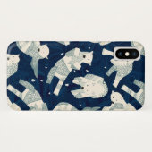 Eisbären Mitternacht Case-Mate iPhone Hülle (Rückseite (Horizontal))
