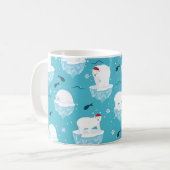 Eisbären-Party Kaffeetasse (Vorderseite Links)