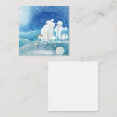 Eisbären, Polar Fox, Kaiserpinguin und Snowman Mitteilungskarte (Vorne/Hinten)