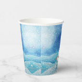 Eisbären, Polar Fox, Kaiserpinguin und Snowman Pappbecher (Rechts)