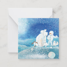 Eisbären, Polarfüchse, Kaiserpinguin & Schneemann
