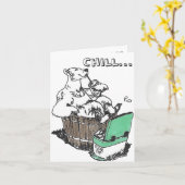 Eisbären Pop Express Chill Hot Tub Sommer Karte (Gelbe Blume)