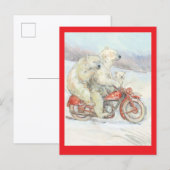"Eisbären" Postkarte (Vorne/Hinten)