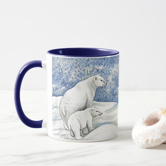 Eisbären Tasse (Mit Donut)