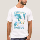 Eisbären u. CUB - Dawson, Alaska T-Shirt (Vorderseite)